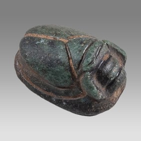 Ancient Mesopotamian Stone Scarab Seal.