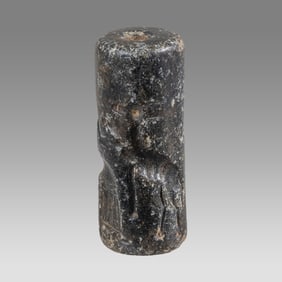 Mesopotamian Style Cylinder Seal with Presentation Scene.