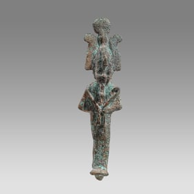 Ancient Egyptian Bronze Figure Of Osiris Late Period c.634-330 BC.