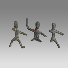 Lot of 3 Ancient Thrace, Bronze Rider c.800-500 BC.