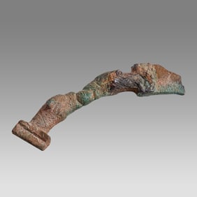 Ancient Roman, Bronze Fibula With Leopards c.2nd-4th century AD.