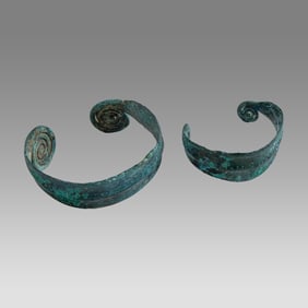 Ancient Thracian Bronze Bracelets c.2nd century BC.(2)