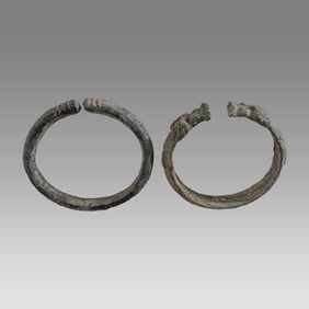 Ancient Roman Bronze Bracelets c.2nd century AD.(2)