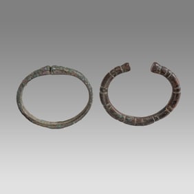 Ancient Roman Bronze Bracelets c.2nd century AD.(2)