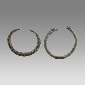 Ancient Roman Bronze Bracelets c.2nd century AD.(2)