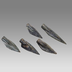 Lot of 5 Ancient Roman Bronze Arrow Heads c.1st-2nd century AD.