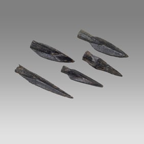 Lot of 5 Ancient Roman Bronze Arrow Heads c.1st-2nd century AD.