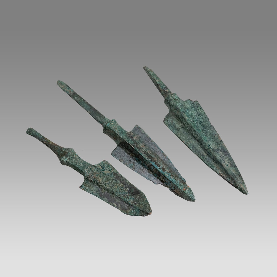 Lot of 3 Ancient Luristan Bronze Spear Points c.1000 BC. (1 of 1)