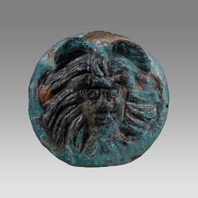 Ancient Roman Bronze Medusa Applique c.1st-4th century AD.