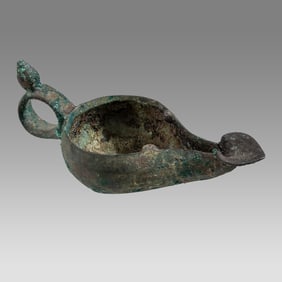 Ancient Roman Bronze Oil Lamp c.2nd-3rd century AD.