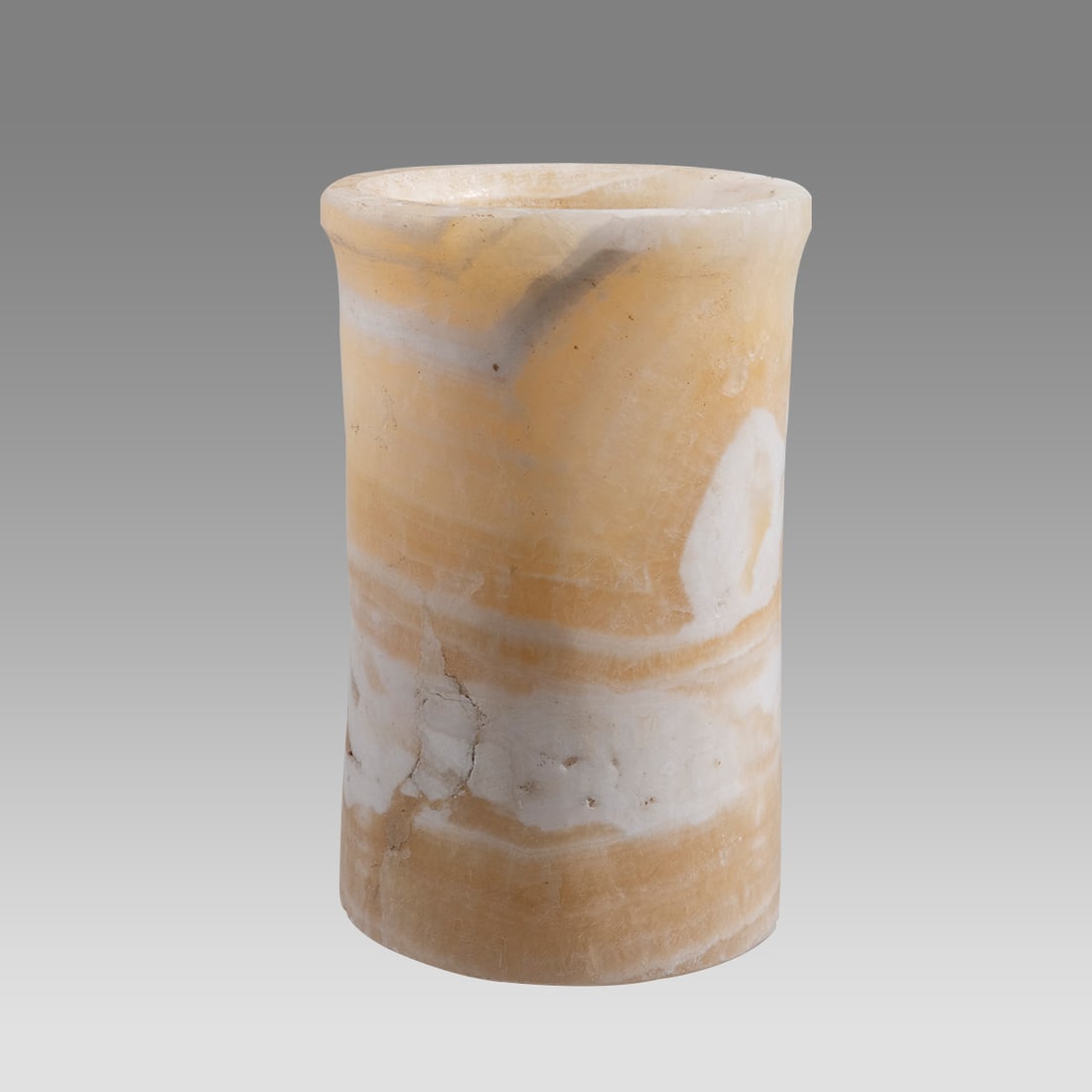 Ancient Egyptian Alabaster Vessel Late Period c.600-30 BC. (1 of 2)