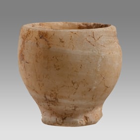 Ancient Egyptian Alabaster Vessel Late Period c.600-30 BC.