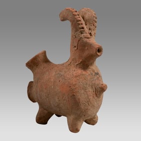 Ancient Near Eastern Amlash Terracotta Animal Vessel c.1000 BC.