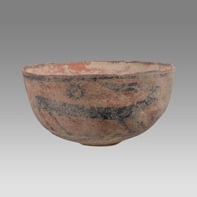 Indus Valley Terracotta Bowl Decorated with Animals.