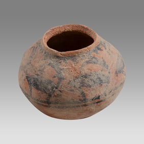 Indus Valley Terracotta Bowl Decorated with Animals.
