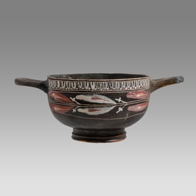 Ancient Greek Magna Graceia Gnathian Pottery Kylix c.4th century BC.