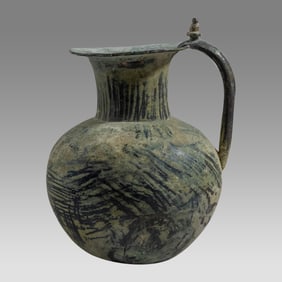 Large Ancient Luristan Bronze Ewer c.1000 BC.