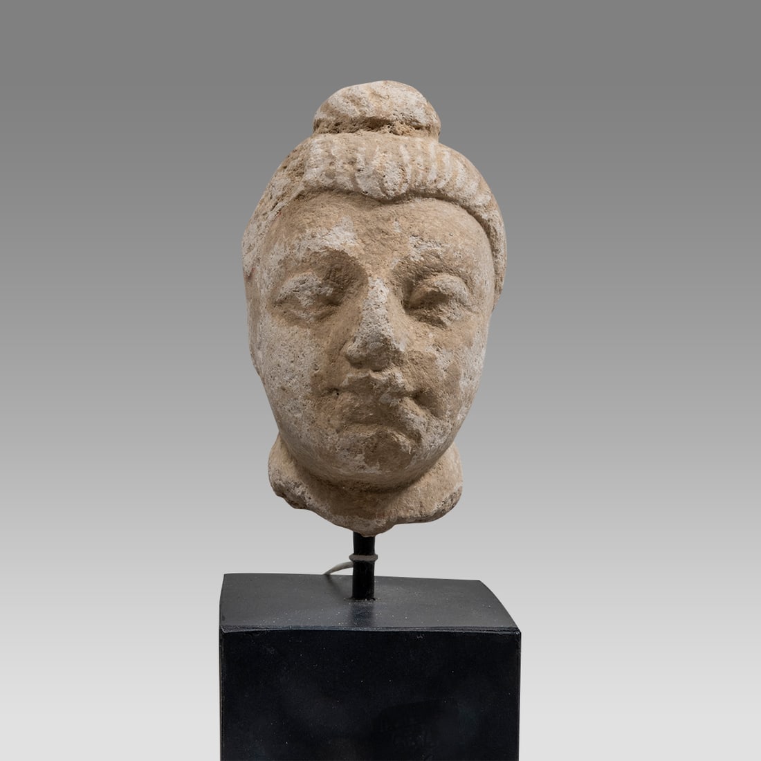 Ancient Gandharan Stucco Head Of Buddha c.2nd century AD. (1 of 3)