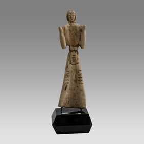Antique European Carved Bone Figure.