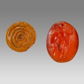 Ancient Roman Carbelian Intaglio c.1st-2nd century AD.(2)