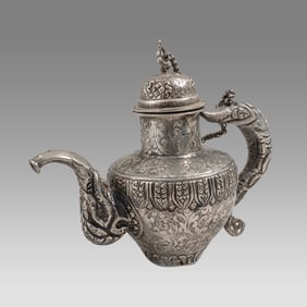 Antique Tibetan Silver Jug.