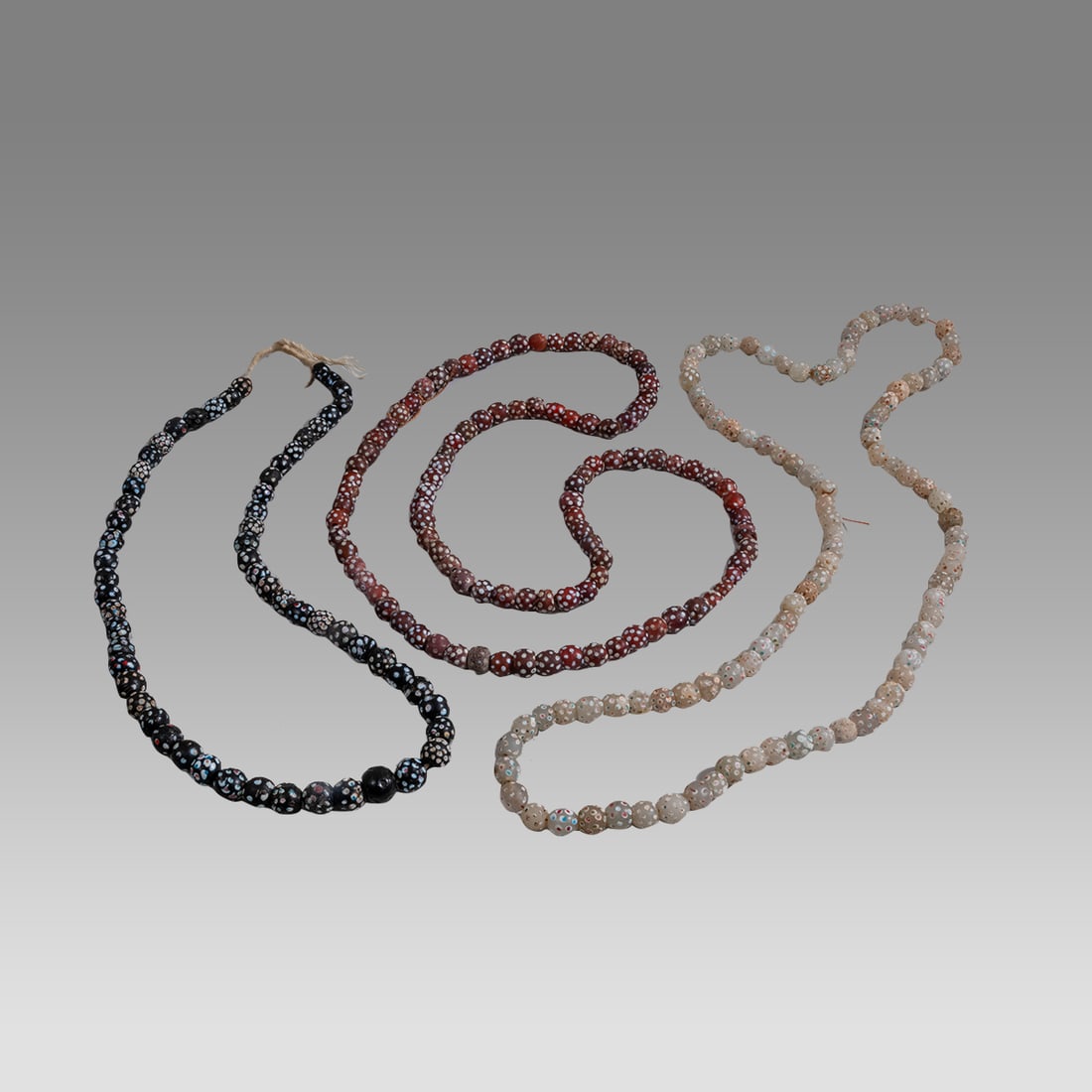 Lot of 3 African Trade Beads Necklaces. (1 of 1)