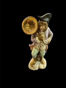 Antique German, Meissen Porcelain Monkey Figure, Signed.