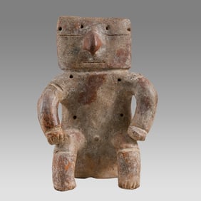 Quimbaya Style Slab Pottery figure.