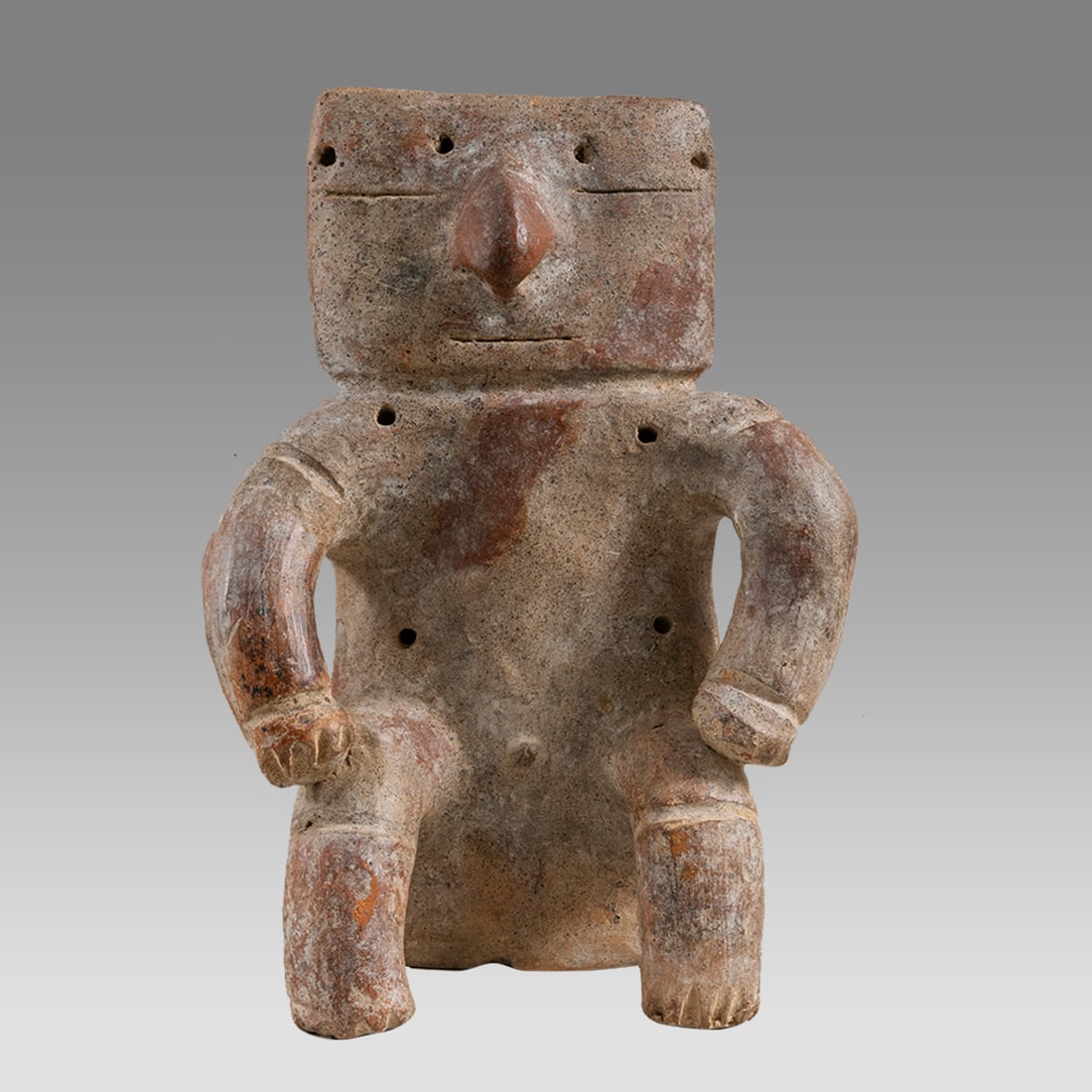 Quimbaya Style Slab Pottery figure.