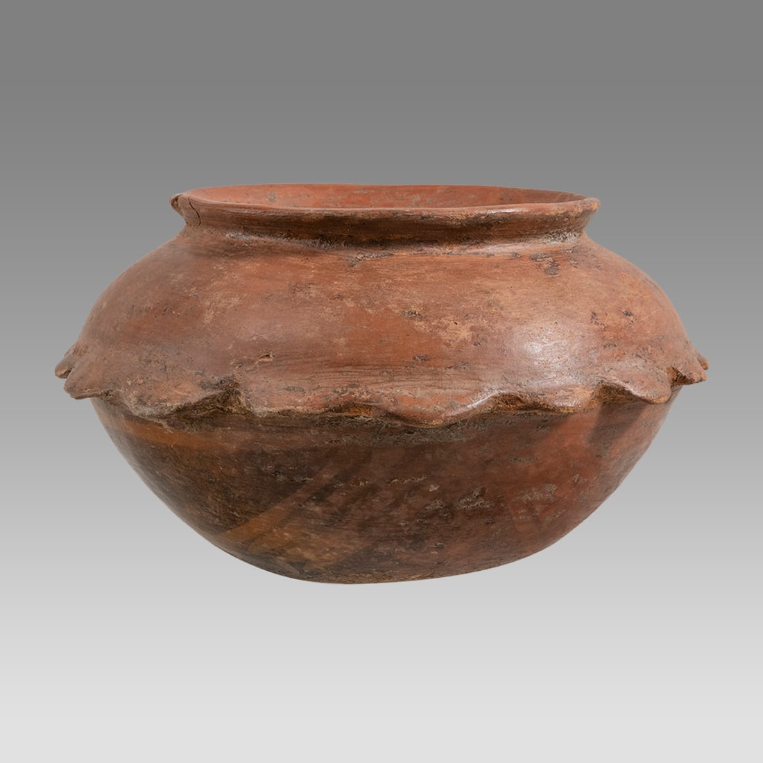 Ancient Narino Bowl with scalloped edge. Ca. 1000-1200 A.D. (1 of 3)