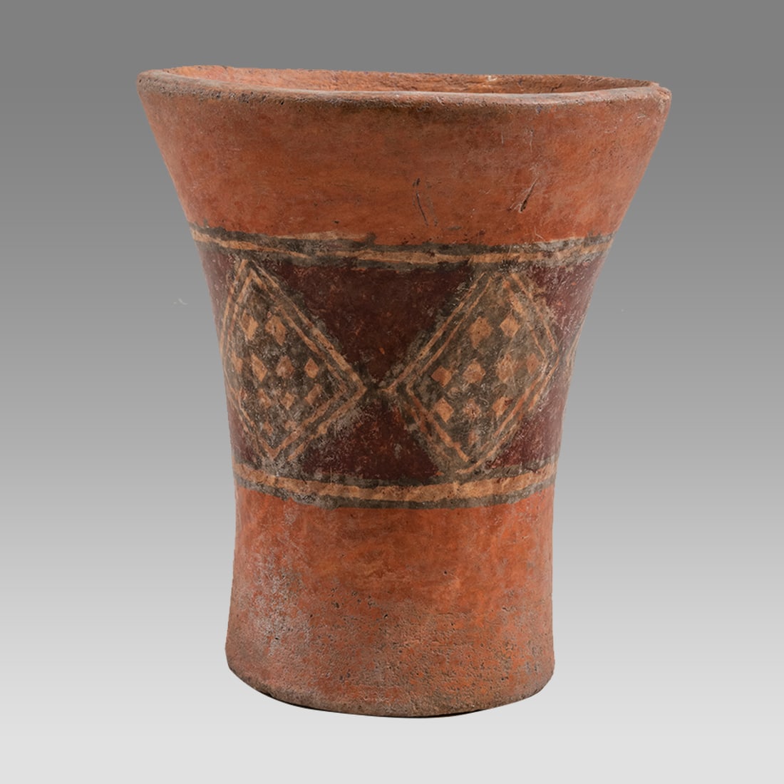Inca Pottery Kero (Flared Cup). Ca. 1200-1400 A.D. Possibly Bolivian. (1 of 3)