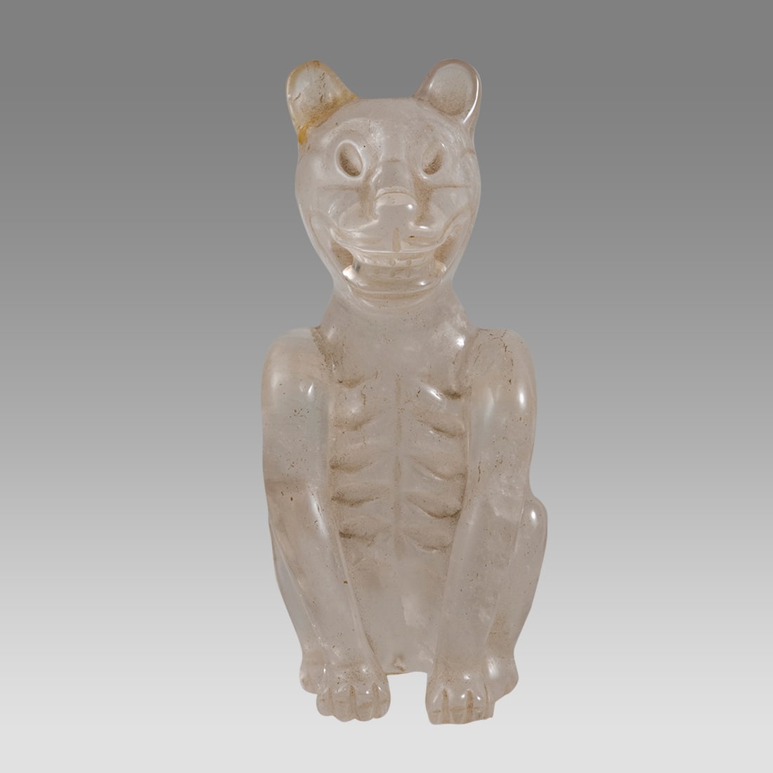 Modern Crystal Jaguar. Size 5 inches high.: Modern Crystal Jaguar. Size 5 inches high. Depicted seated. Provenance: Collected by an Argentinian artist, who emigrated to the USA in the 1960’s. To family by descent.