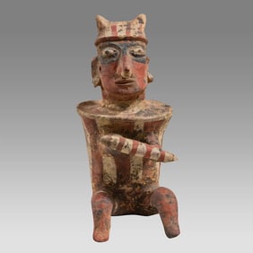 Nayarit Pottery Warrior, A lovely figure with nice details;