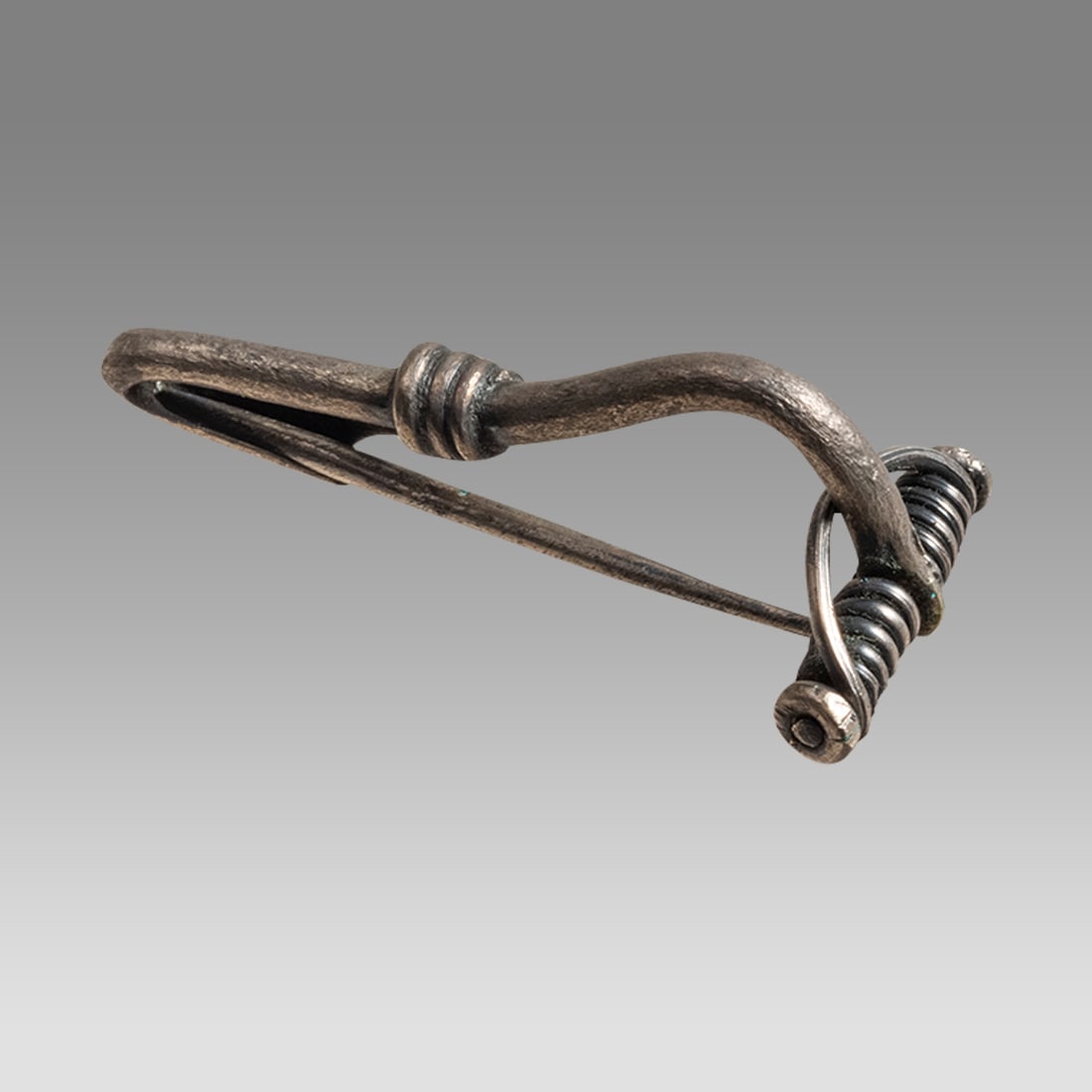 Ancient Roman Silver Fibula c.2nd century AD. (1 of 1)