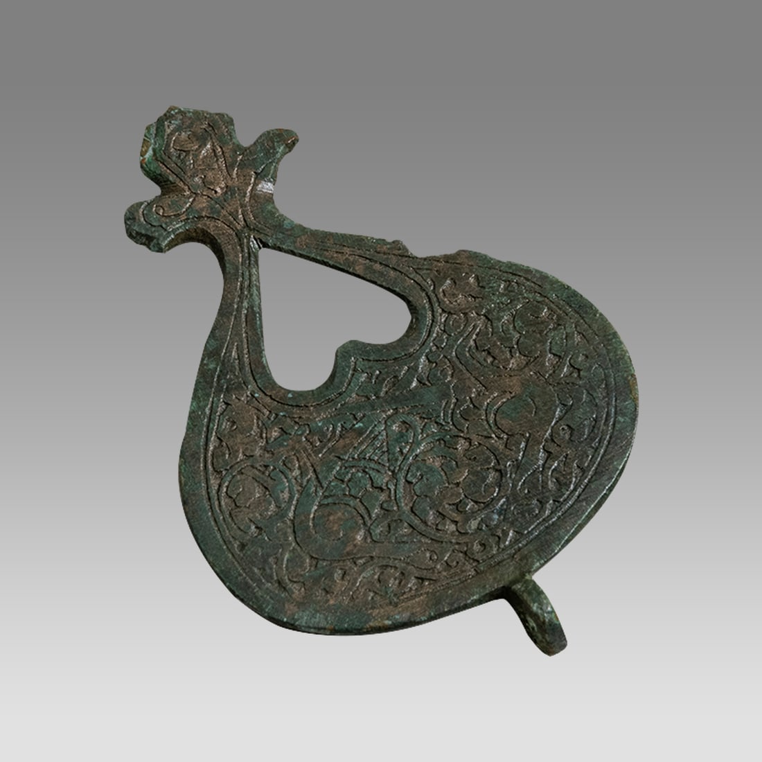 Ancient Islamic Bronze Pendant with Ornate Design c.12th-16th century AD. (1 of 1)