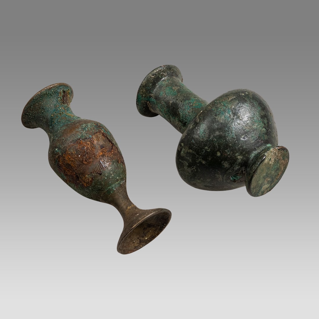 Ancient Near Eastern Bronze Khol Jars c.800 BC.(2) (1 of 1)