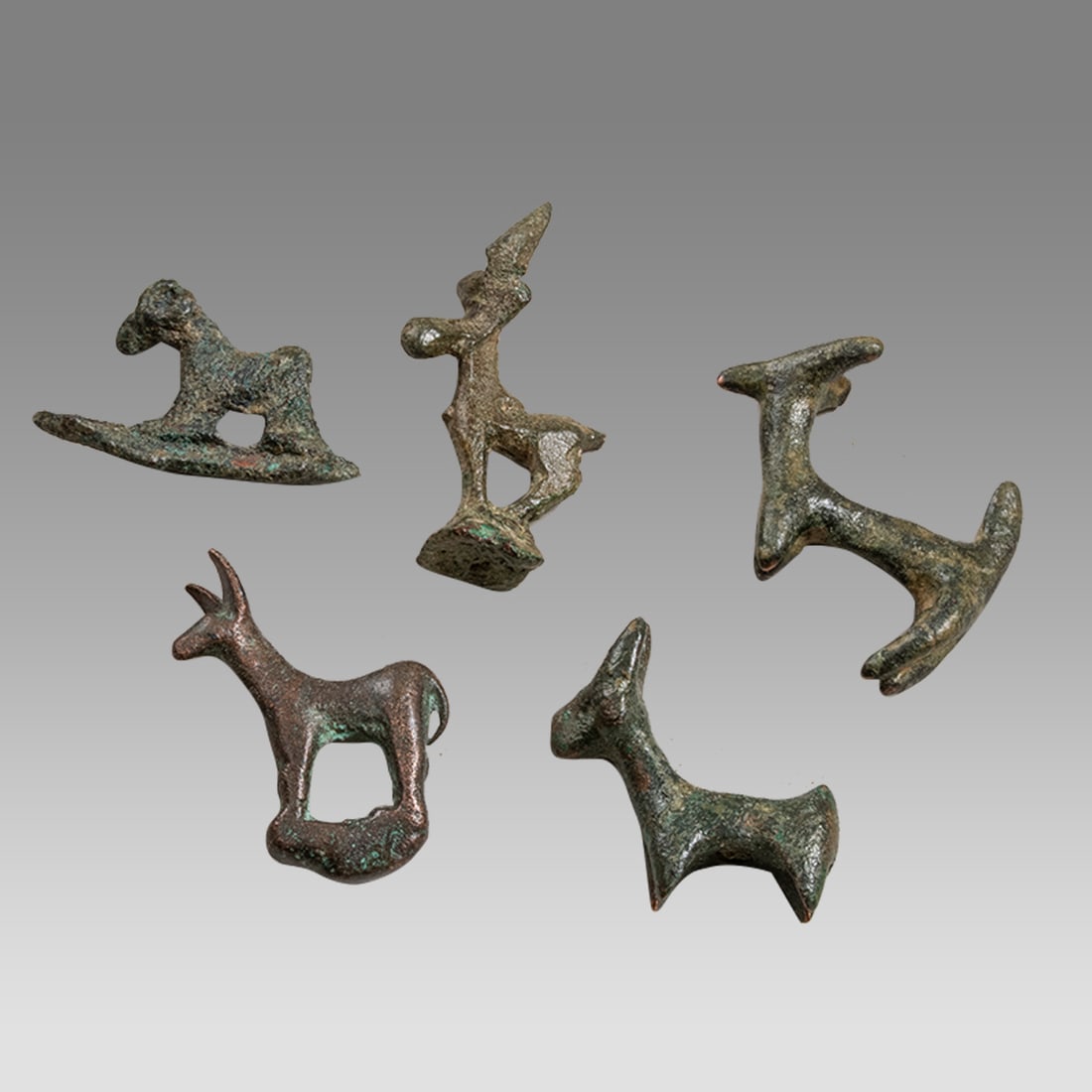 Lot of 5 Ancient Roman Bronze Animals c.2nd-4th century AD. (1 of 1)