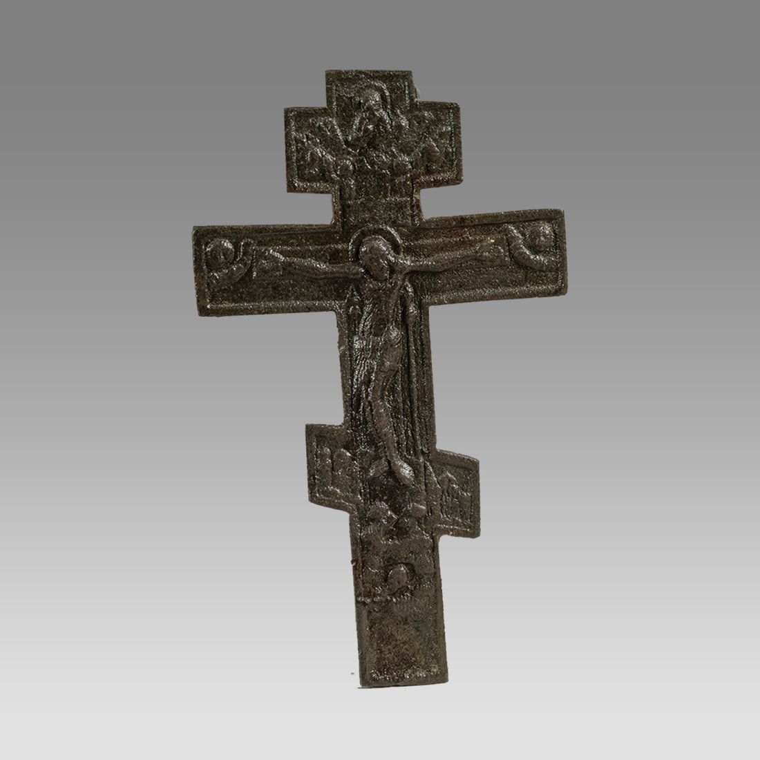 Medieval E. Orthodox Bronze Cross c.14th century. (1 of 2)