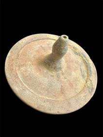 Ancient Greek Terracotta Pyxis Lid c.5th century BC.
