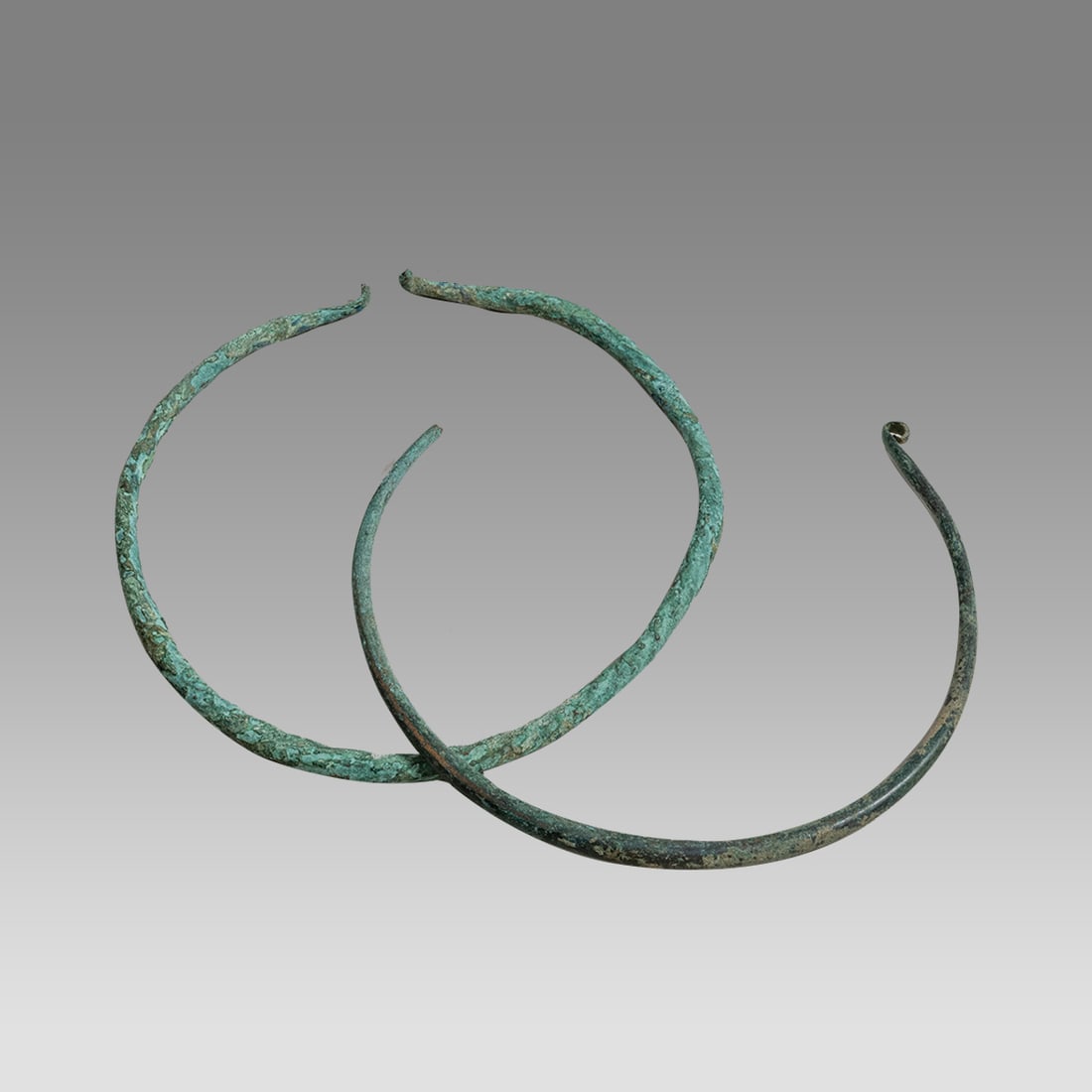 Lot Of 2 Ancient Luristan Bronze, Large Torques c.800 BC. (1 of 1)