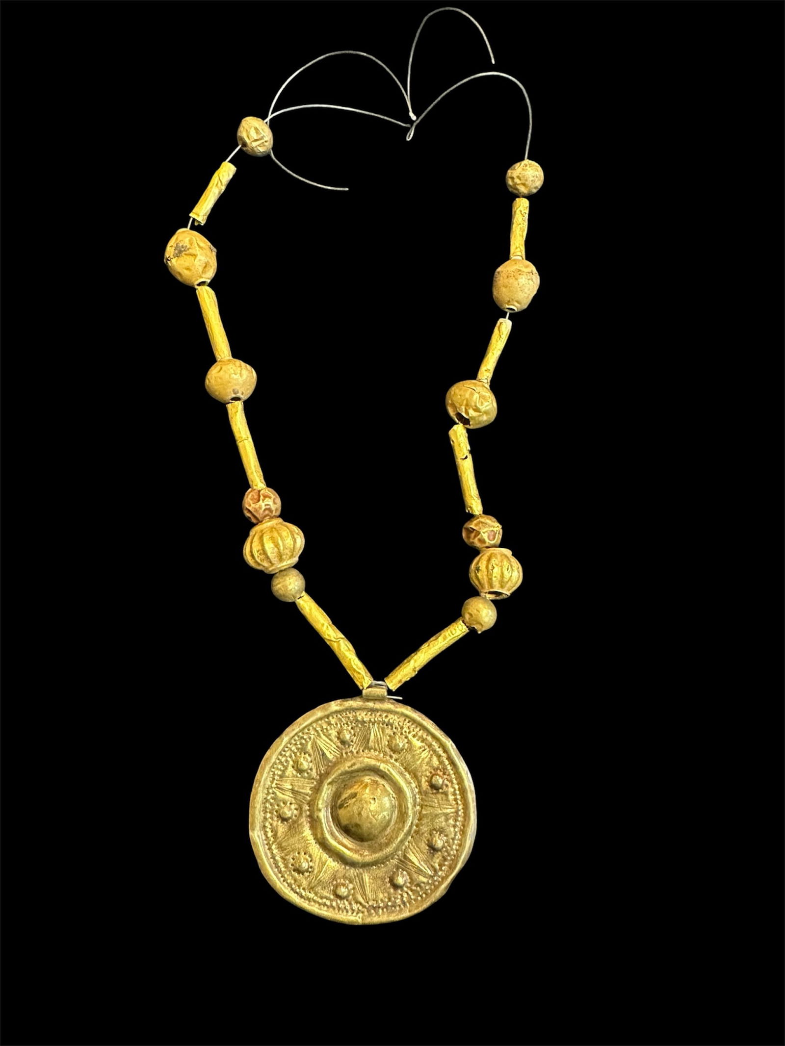 Ancient Roman Gold bead Necklace c.2nd-4th century AD. (1 of 4)
