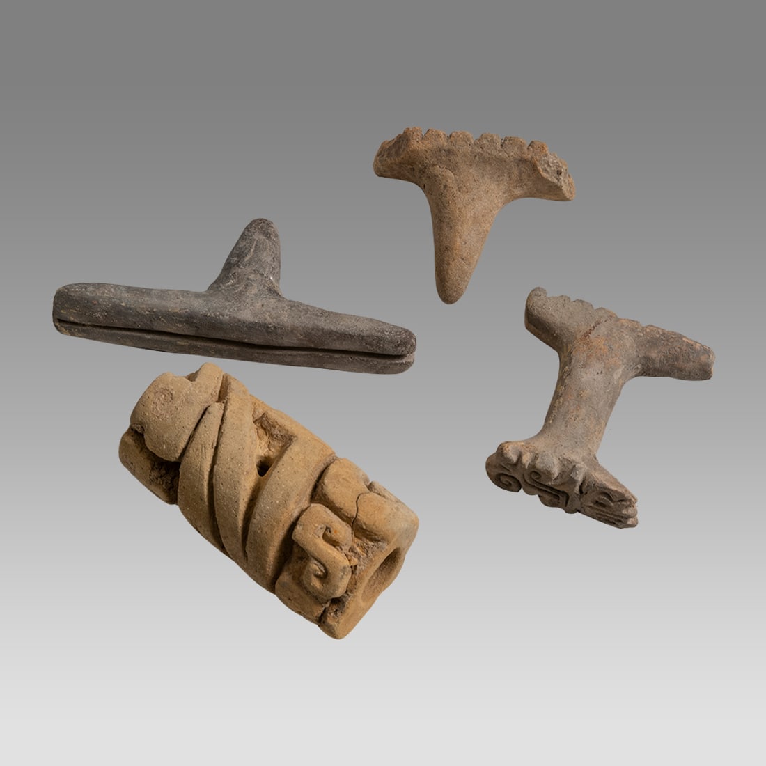 Three Stamps and a Roller Seal Ca. 500 - 1000 A.D.(4) S (1 of 2)