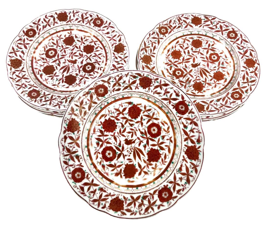 3 pieces of French Fischer & Mieg Royal Vienna , late 18th century Derby dessert service, all hand (1 of 5)