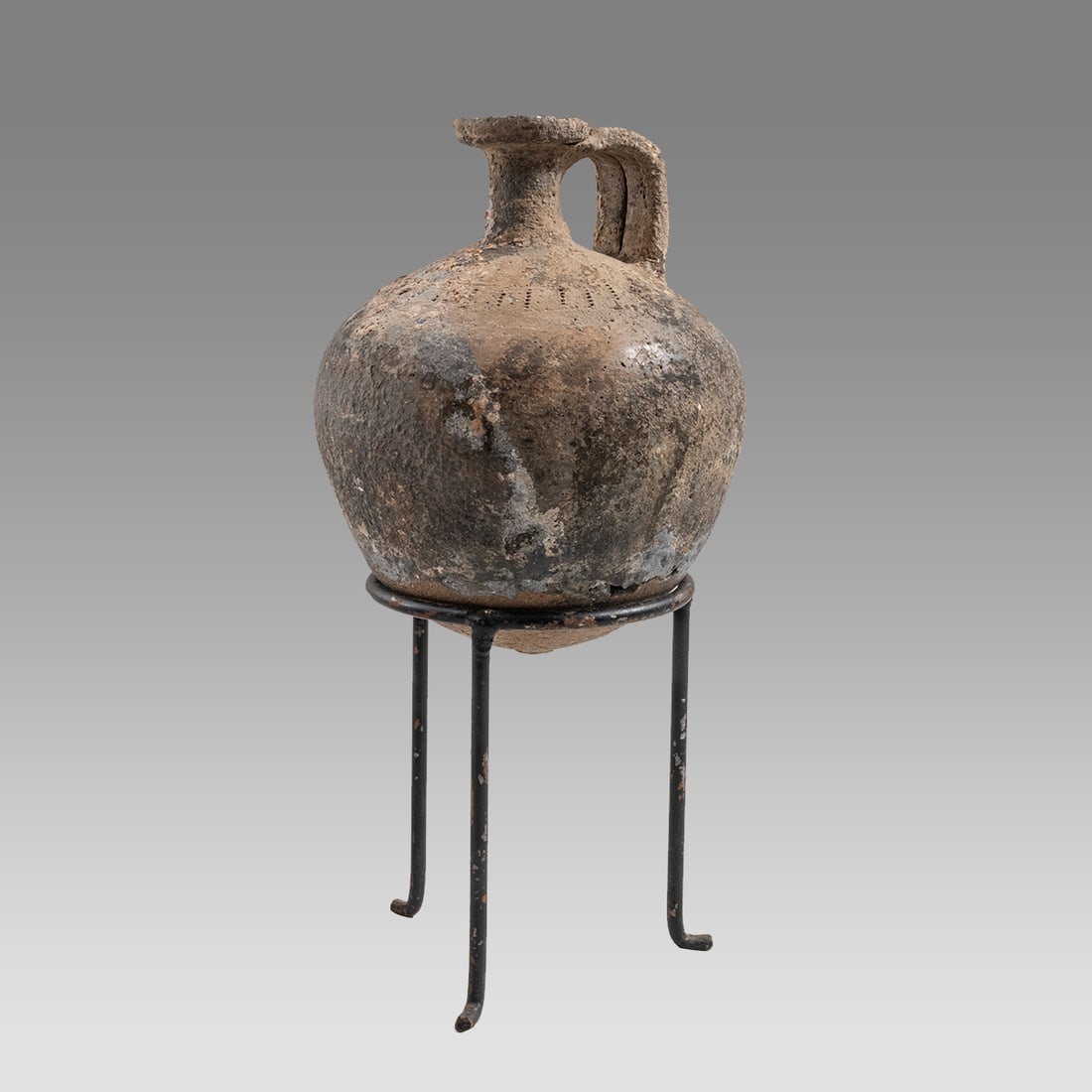 Ancient Holy Land Jerusalem Tel el Yahudia Terracotta jug c.1750-1550 BC. (1 of 3)