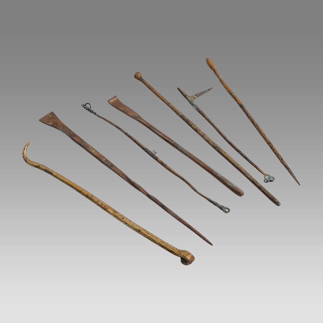 Lot of 7 Ancient Roman Bronze Medical Tools c.2nd-4th century AD. (1 of 1)