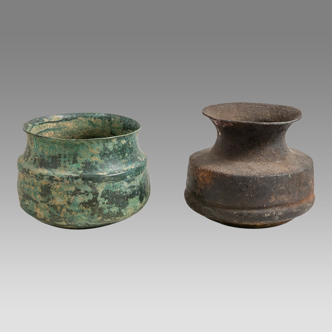 Lot of 2 Ancient Luristan Bronze Bowls c.1000 BC. (1 of 3)