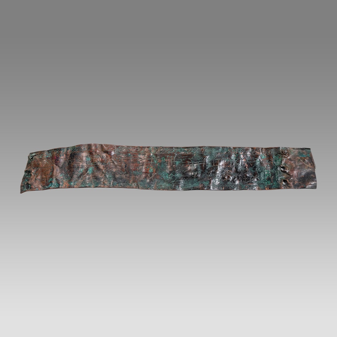 Ancient Near Eastern Bronze Applique with Inscription and design. c.8th century BC. (1 of 1)