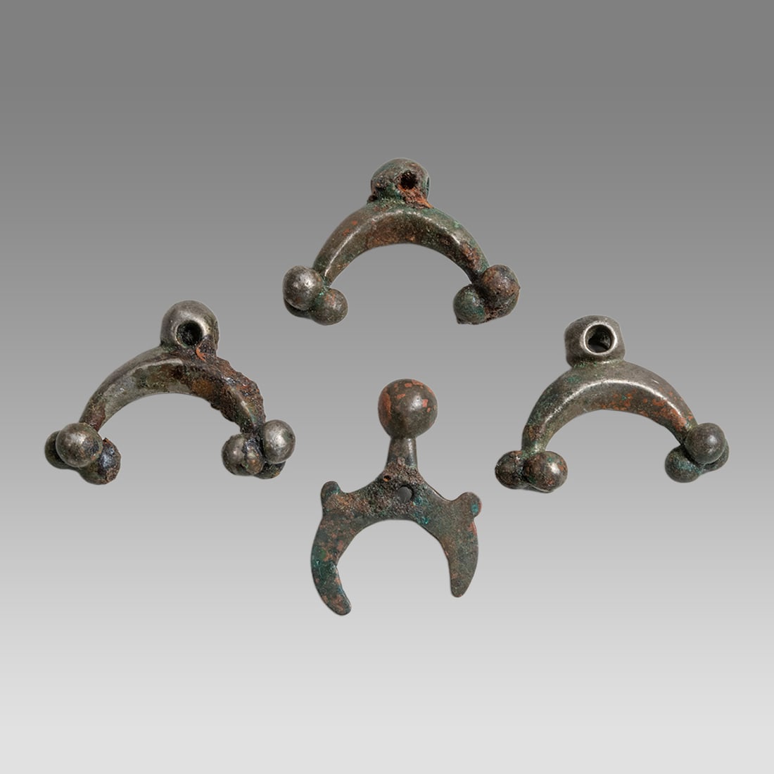 Lot of 4 Ancient Celtic Silver Amulets c.2nd century BC. (1 of 1)