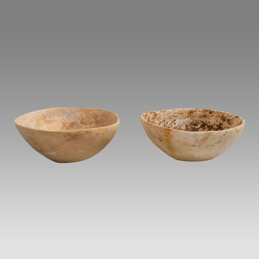 Lot of 2 Ancient Bactrian Marble Bowls c.2000 BC. (1 of 3)