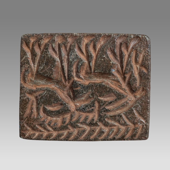 Ancient Mesopotamian Early Dynastic Stone Stamp Seal. (1 of 5)